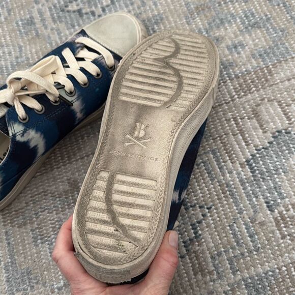 John Varvatos Men's Vulcanized Tie-dye Printed Sneakers In Vapor Grey size 9.5 - Picture 9 of 10